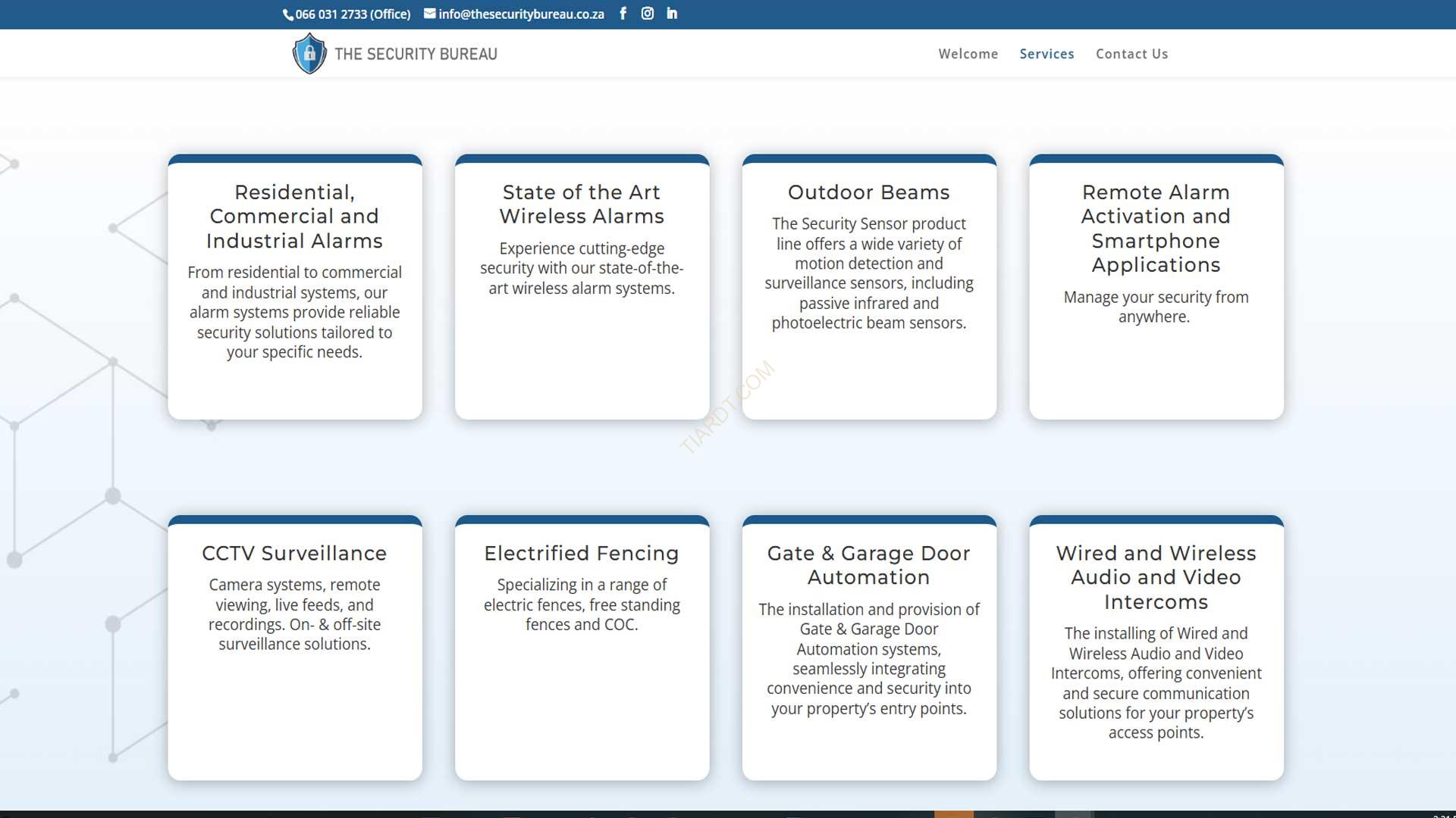 thesecuritybureau services page